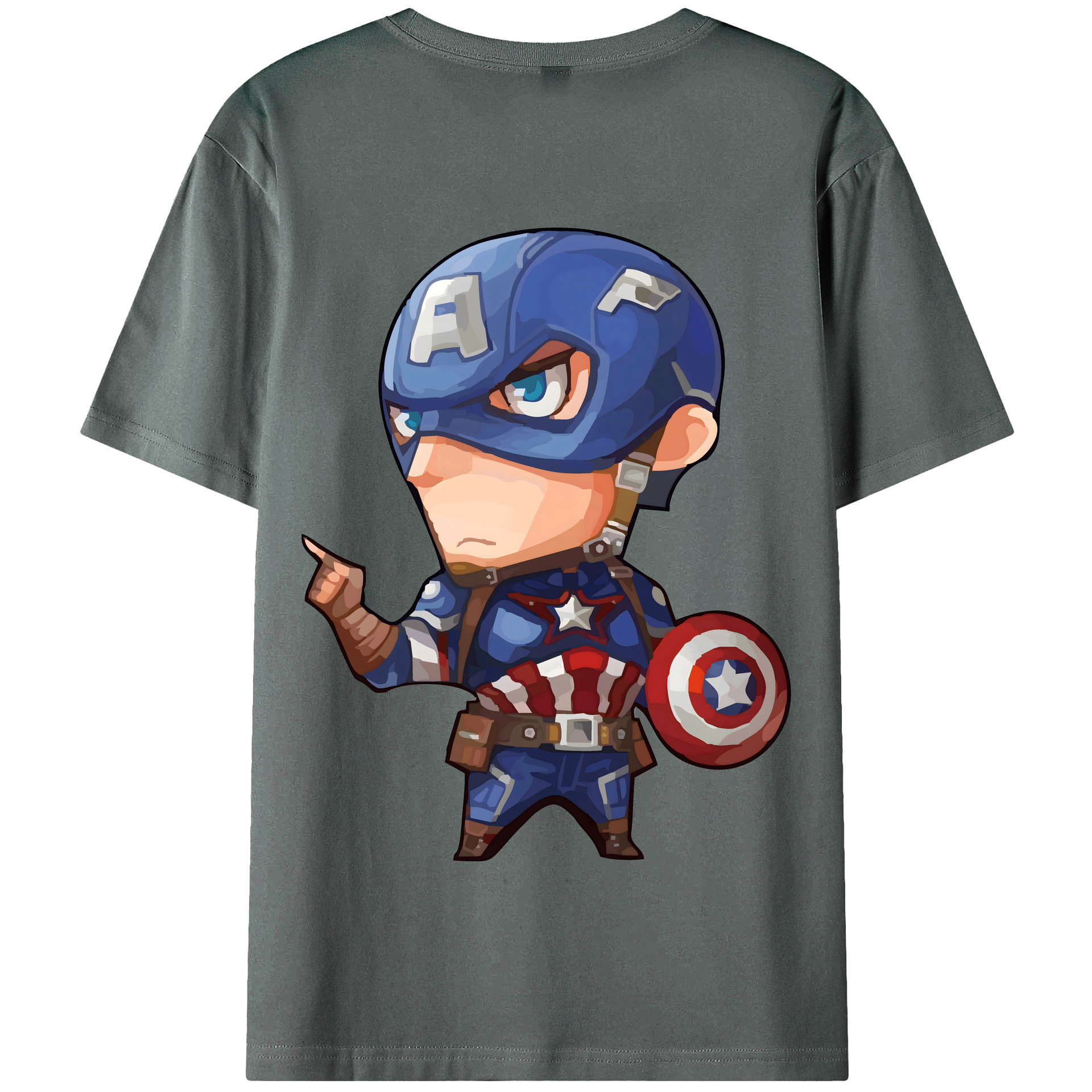 （画像用） アベンジャーズ The Avengers 綿100％半袖Tシャツ（背面プリント）